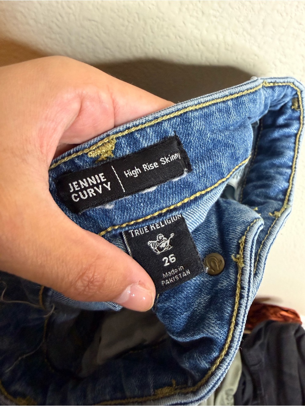 True Religion Women Jennie Curvy High Rise Skinny Jeans 26 Distressed Y2K - Picture 9 of 11